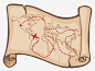 古代寻宝地图 创意素材