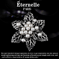 法国Eternelle采用施华洛世奇元素水晶胸花 欧美女珍珠胸针