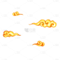 国潮风金色祥云纹中国风装饰