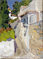 Calle de Granada, Samir Rakhmanov : A small painting of a beautiful street in Granada, Spain. Going there and painting was an amazing experience!
Oil on Cardboard.
11.8 H x 9 W in.
