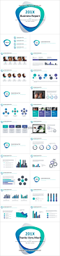 【合集】简约清新通用商务报告模板 第3弹