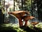A forrest of mushrooms : We did this surrealistic work for the BEEF! magazine