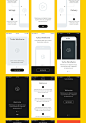 TURBO iOS Wireframe Kit (100+ app screens) : Turbo iOS Wireframe Kit - Consists of 100 screens, 9 categories: Sign in, Sign up, Walkthroughs, Navigation, Profile , Social , News, Multimedia, E-commerce, and also main components, text styles, 73 vector ico