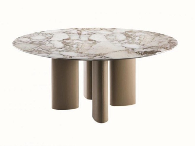 Round marble table A...