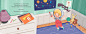 Sweet dreams, King Luke - children's book : 32-page book about a little boy called Luke who just doesn't want to take a nap. The story has a nice repetitive rhythm that I tried to recreate in my illustrations, so each double page spread is followed by a s