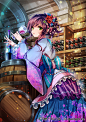 Tags: Anime, Drinks, Blue Ribbon, Bottle, Cup, Wine, Sparkles