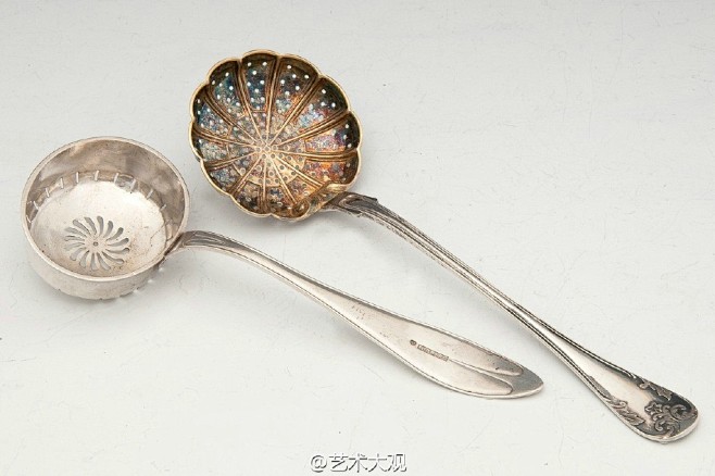 【工艺美术】器物之美-古董银餐具
