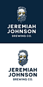 Mountain Man : This illustration was created in collaboration with Cody Small and Wayne Conrady of Caava Design, for their rebranding of Jeremiah Johnson Brewing Company. The challenge was to both honor the company's roots by carrying forward key elements