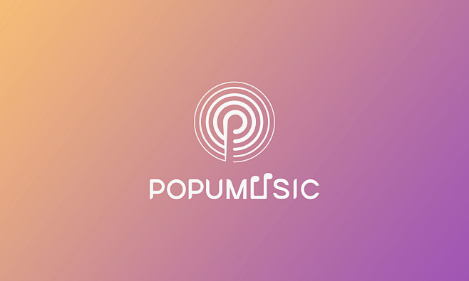 popumusic 音乐教师logo -...