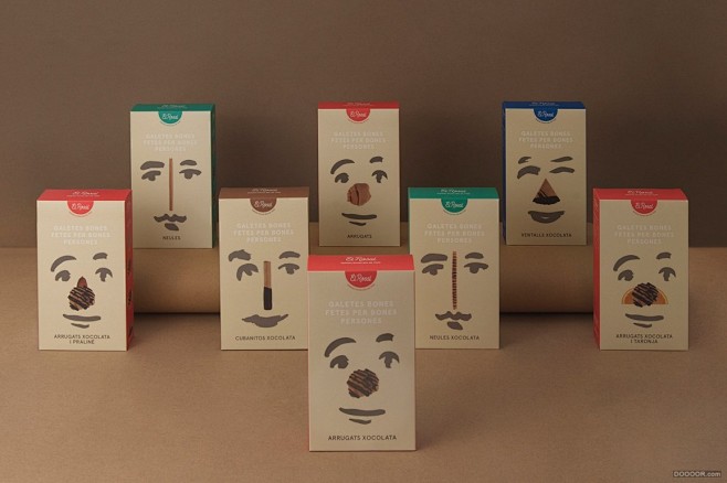 ELROSAL手工饼干拟人化品牌包装设计...