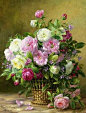 Roses painting by Albert Williams