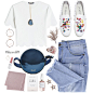 A fashion look from February 2018 featuring sleeve t shirts, blue distressed jeans and rainbow footwear. Browse and shop related looks.