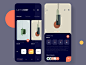 Lampster app minimal ecommerce shopping app design mobile design ux ui dark ios app lamp