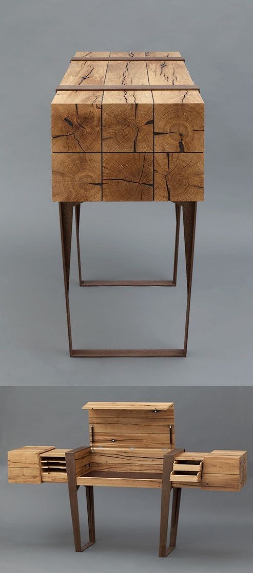 This wooden desk wit...