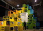 Stacked cube exhibition and trade show design #exhibition #architecture