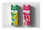 跨境品牌榨汁机抽象简约风格插画包装设计水果元素提炼