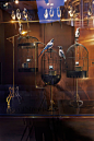 Watches of Switzerland Magpie Collection : For Watches of Switzerland's Summer Flagship Windows in London, we created a tiding of life-sized iridescent paper magpies, perched on a number of stands and gold and black cages in the store. The magpies played 