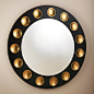 Domino Round Mirror - Global Views | Luxe Home Philadelphia