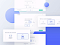 Cashbase | Application form loan principle aftereffects step form animation outline ui borrower broker lender cashbase illustration vector gradients dots