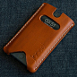 Leather iPhone case. iPhone 5, iPhone 4, iPhone case. Full grain veg tanned from Spanisch tannery. Vintage patina on Etsy, $35.00: 