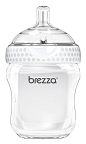 Baby Brezza 2 Part Baby Bottle - BPA Free - Single Pack  - 9 ounce - White