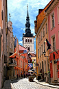 Medieval Old Town in Tallinn, Estonia