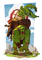 Turnip Season, Cookie: Personal work, poor orc carrying a huge turnip back to his village.