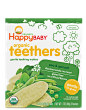Happy Baby | Organic Teethers Gentle Teething Wafers : Our organic teething are made with jasmine rice flour, a touch of organic fruits and vegetables, and contain no artificial flavors.