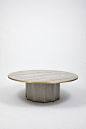 Normandie Cocktail Table in Grey Washed Oak by Lawson-Fenning: