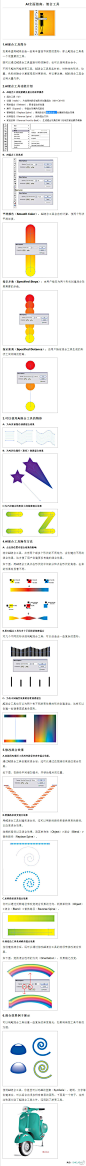 【新手必备！AI全面指南：混合工具】AI的混合工具可以创造出漂亮的色彩融合，本教程详细讲解了混合工具的功能、快捷键，帮助你深入的了解混合工具！@bubble丹