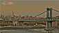 曼哈顿大桥风光图片素材