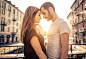 couple kissing each other on a bridge over the river. concept about passion and love by Cristian Negroni on 500px