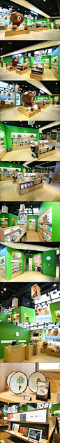 LINE FRIENDS STORE IN TAIPEI : LINE FRIENDS Taipei store is Taiwan’s first official store. The space is designed so that people can experience LINE FRIENDS not only as purchasable products but as characters displayed throughout the store, which incorporat