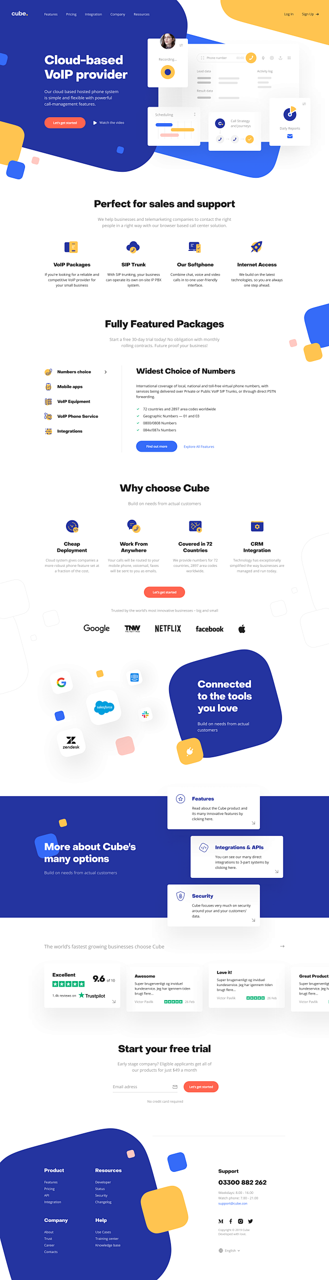 Cube Product page by...