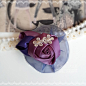 ilemon手工发饰品雪纱缎带玫瑰花苞元素高贵胸花领花发夹两用紫色-淘宝网
