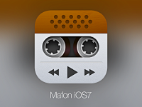 录音机图标设计iOS7