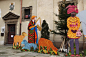 PRAGUE, CZECH REPUBLIC - DECEMBER 21, 2012: Nativity scene in front of the Church of Our Lady Victorious in Prague, Czech Republic on DECEMBER 21, 2012