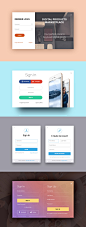 Sign Up and Login Forms PSD on Behance