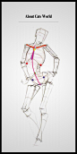体构——脊椎与体块的关系（3） #人体结构# #插画#
