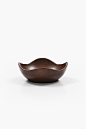 Sculptural teak bowl at Studio Schalling