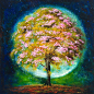Saatchi Online Artist: mark duffin; Acrylic, 2010, Painting "aura tree"