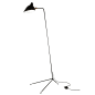 Serge Mouille One Arm Floor Lamp  Industrial, MidCentury  Modern, Metal, Floor by Horne