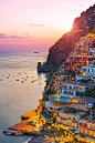 Dusk, Positano, Italy
