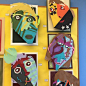 Color, shape, and emotions all tied into one fabulous art project!: 
