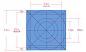 个尖角所以为了和原型相统一，我们缩小正方形3px。缩小之后正方形的面积和圆拱形的面积基本一致了，如下图：