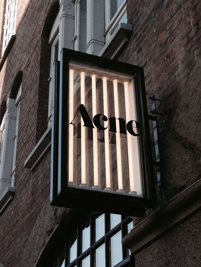 Acne Signage: Layere...