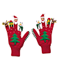 kidorable限量特别款 圣诞节针织手套 成人可戴 在途