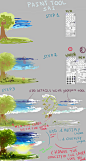Quick background tutorial with Sai by Kirimimi