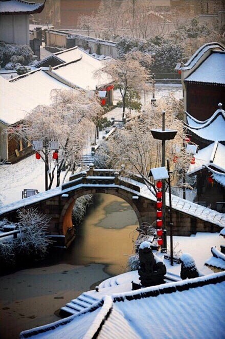 江南无雪，烟雨常作别。看飞花堆街，流水成...