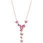 Swarovski | Lilia Y Necklace, Multi-colored, Rose gold plating : Take flight this summer in this gorgeous Y-shaped necklace in rose gold plating. Feminine and romantic, it sparkles with pink pavé butterflies. Just... Shop now